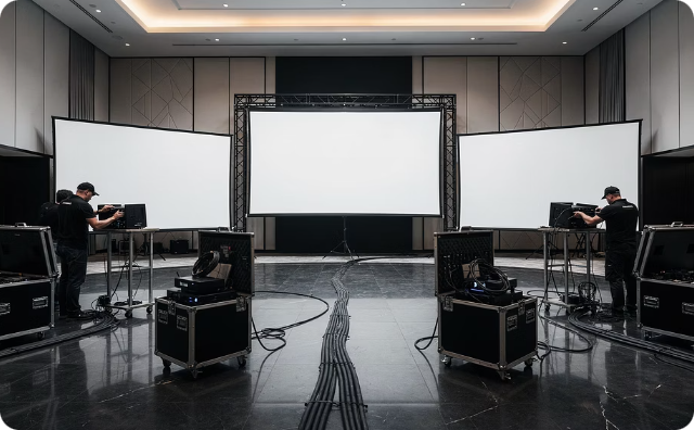 AV installation and logistics for gallery exhibitions in Sofia