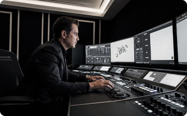 On-site AV technical direction for fine art exhibitions